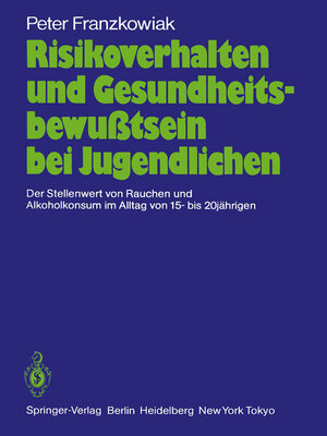 cover image of Risikoverhalten und Gesundheitsbewußtsein bei Jugendlichen